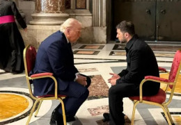 Зеленський задоволений короткою зустріччю з Трамопом у Римі. Стали відомі деталі
